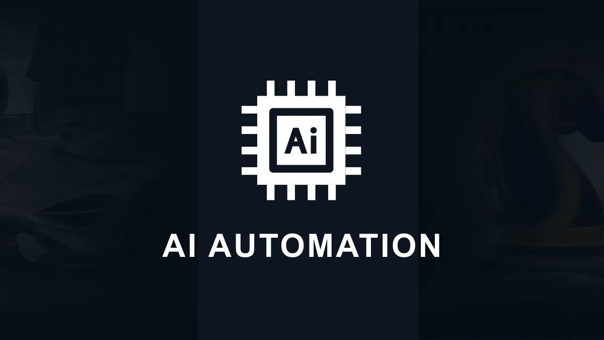 The Real World AI Automation campus panel with a microchip icon on a dark background